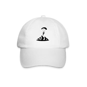 Paragliding Paraglider Parachute Parachute Para - Baseball Cap - white/white - Front
