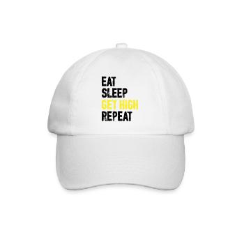 Wood Chainsaw Lumberjack Woodworker Climbing - Baseball Cap - white/white - Front