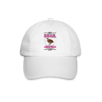 Meilleure maman de caille jamais Wachtel - Casquette classique - blanc/blanc - Devant