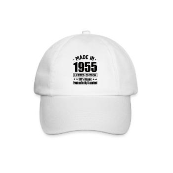 Fabriqué en 1955 Vintage Retro Limited Edition - Casquette classique - blanc/blanc - Devant
