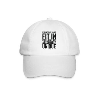 Positivity Misfits Poets Poetry Unique Uniqueness - Baseball Cap - white/white - Front