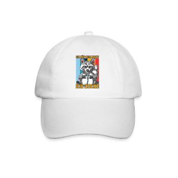 Zocken Gaming Ich Höre Dich Nicht Ich Zocke - Baseballkappe - Weiß/Weiß - Vorne