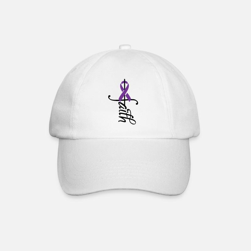 Bande de conscience de Crohn - Casquette classique - blanc/blanc