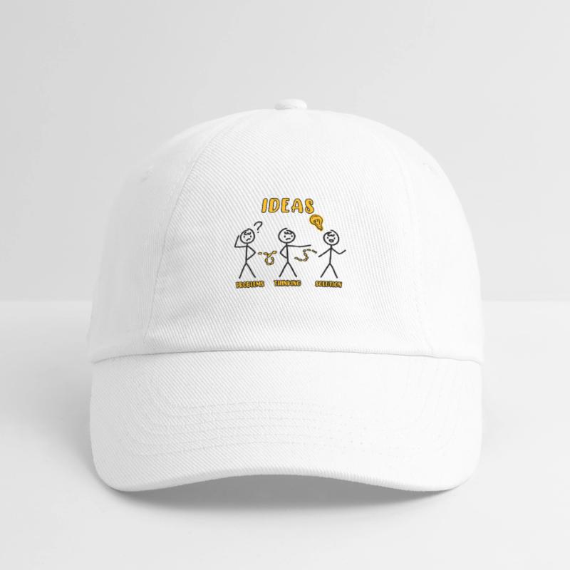 Problem Thinking Stick Figure Solution Thinker Baseball Cap