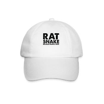 Les gens sucent les serpents-rats - Casquette classique - blanc/blanc - Devant