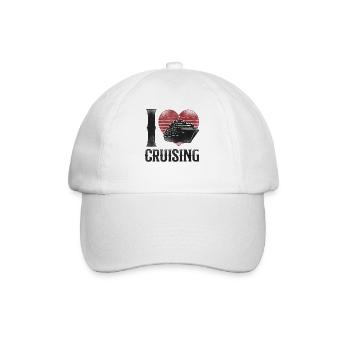 Bateau de croisière Vacances Coeur Vintage - Casquette classique - blanc/blanc - Devant