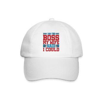 Je suis le patron - Ma femme a dit que je pouvais avoir 5 ans - Casquette classique - blanc/blanc - Devant