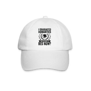 I graduated in the Humanities - Baseball Cap - white/white - Front