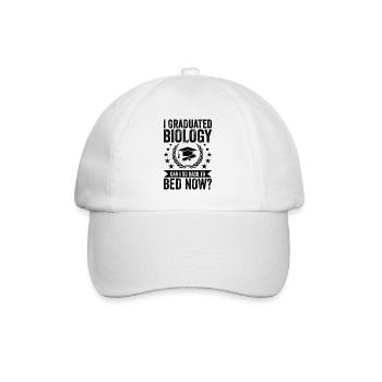 J’ai terminé la biologie - Casquette classique - blanc/blanc - Devant