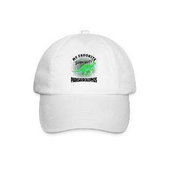 Parasaurolophus Dinosaur Lover Gift - Baseball Cap - white/white - Front