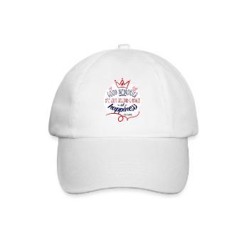 Queen Elizabeth 2 Citation Reine d'Angleterre Tee - Casquette classique - blanc/blanc - Devant
