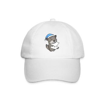 Cat Cat Breed Siberian Cat - Baseball Cap - white/white - Front