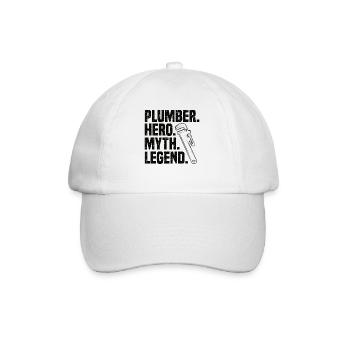 Ingénieur chauffagiste système cadeau mécanicien plombier - Casquette classique - blanc/blanc - Devant