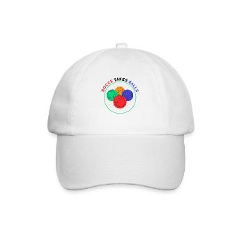 Boules Game Bocce Needs Eggs Gift - Baseball Cap - white/white - Front