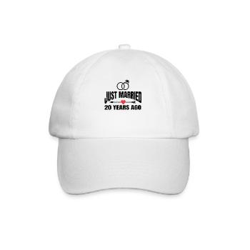 Je viens de me marier il y a 20 ans 20e anniversaire de mariage - Casquette classique - blanc/blanc - Devant