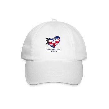 Queen Elizabeth II Forever in our Hearts - Baseball Cap - white/white - Front