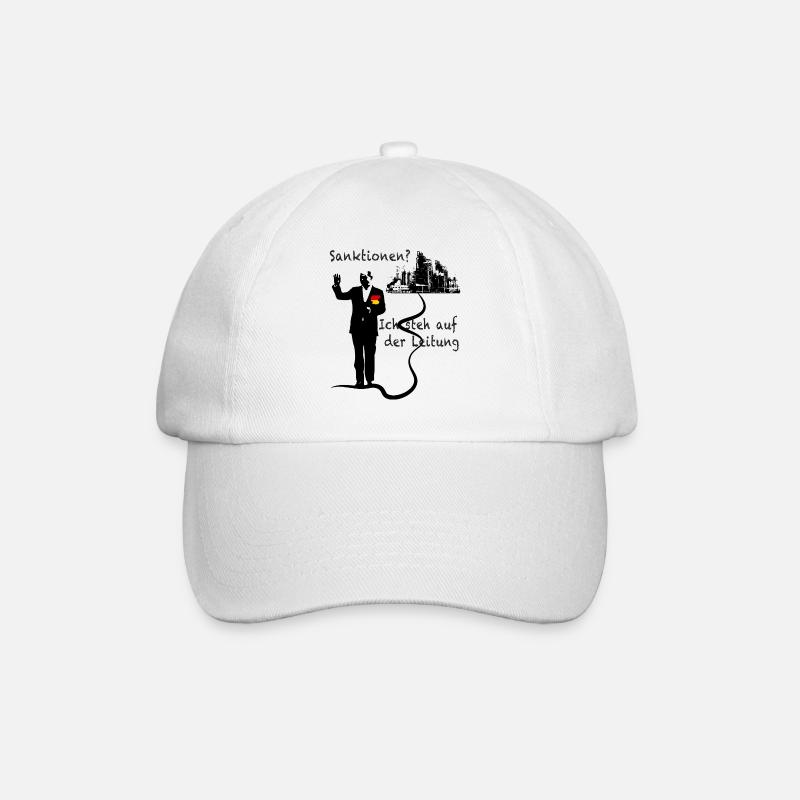sanktionen? - Baseballkappe - Weiß/Weiß
