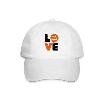 Halloween Love Funny Saying Sayings - Baseball Cap - white/white - Front