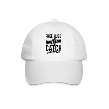 Free Hugs Catch Lutteur Combat Grappling - Casquette classique - blanc/blanc - Devant
