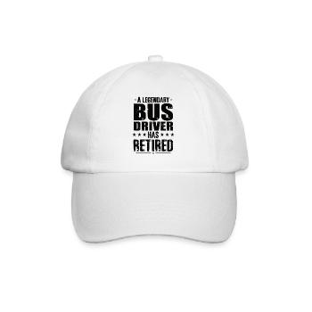 Busfahrer in Rente Ruhestand Rentner - Baseballkappe - Weiß/Weiß - Vorne