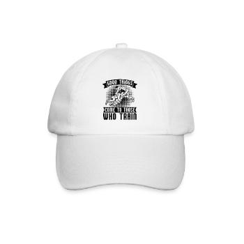 Good Things Come Catch Wrestling Wrestler Fight - Baseball Cap - white/white - Front