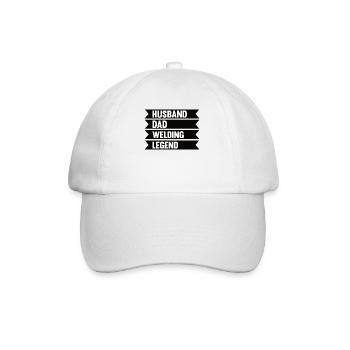 Welding Dad Welder Father Gift Husband - Baseball Cap - white/white - Front