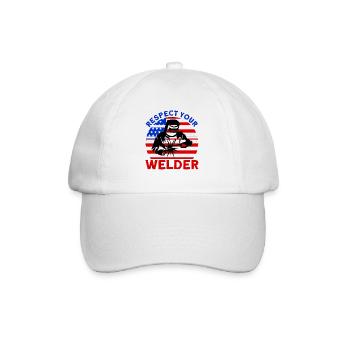 Soudeur SOUDEUR USA Cadeau patriotique - Casquette classique - blanc/blanc - Devant