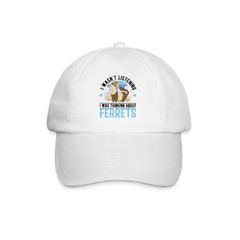 Ferret Lover Ferret Cadeau - Casquette classique - blanc/blanc - Devant