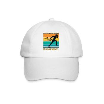 Cadeau de coureur de demi-marathon - Casquette classique - blanc/blanc - Devant