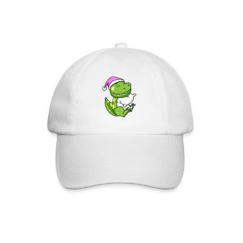 Dinosaure avec oreiller et bonnet de couchage - Casquette classique - blanc/blanc - Devant