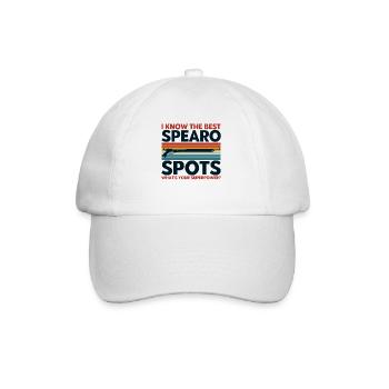Speerfischer Die besten Speerfischer Spots - Baseballkappe - Weiß/Weiß - Vorne