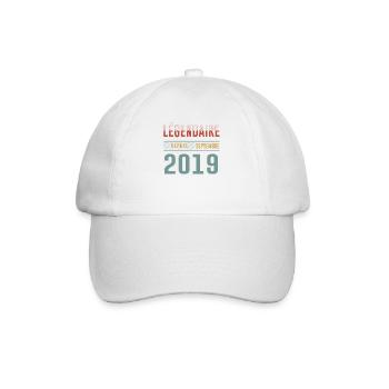 Légendaire Depuis Septembre 2019 Anniversaire - Casquette classique - blanc/blanc - Devant