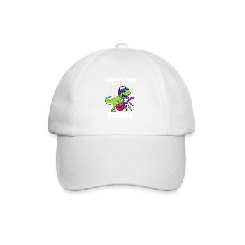 Dinosaur makes everything Possible - Baseball Cap - white/white - Front