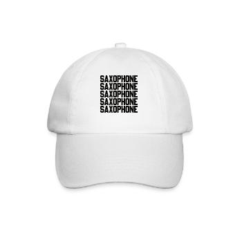 Saxophone Saxophoniste Saxophone Musique Saxophone Joueur de Saxophone - Casquette classique - blanc/blanc - Devant