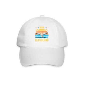 Helgoland Ostsee Sylt Deät Lun Leuchtturm - Baseballkappe - Weiß/Weiß - Vorne