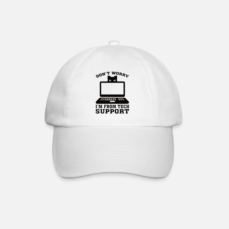 Technischer Support Computer Technik IT Software - Baseballkappe - Weiß/Weiß