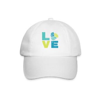 Volleyball Beach Outfit for Player Coach Fans - Baseball Cap - white/white - Front