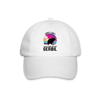 Gerbil Gift Racing Rat Germesau - Baseball Cap - white/white - Front