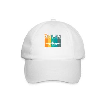 Pilot Airplane Flying Sport Gift Idea - Baseball Cap - white/white - Front