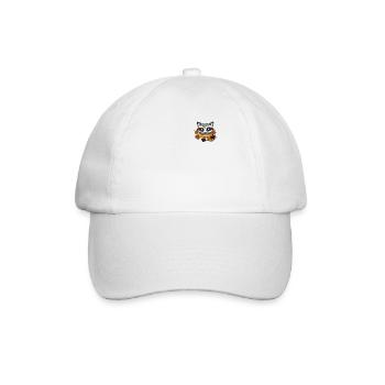 Raccoon - Baseball Cap - white/white - Front
