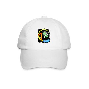 Jeune astronaute dinosaure de 7 ans - Casquette classique - blanc/blanc - Devant
