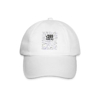 Square root of 289 math nerd 17th birthday - Baseball Cap - white/white - Front