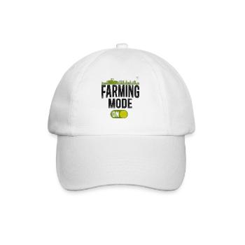 Farming Farmer Tractor Vintage - Baseballkappe - Weiß/Weiß - Vorne