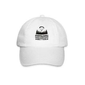 Parapente Parapente Parachute Parachute Para - Casquette classique - blanc/blanc - Devant