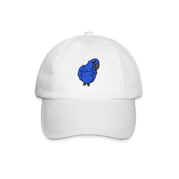 Oiseau perroquet d’ara jacinthe - Casquette classique - blanc/blanc - Devant
