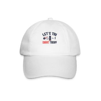 Let’s Tri Short Aujourd’hui Triathlon - Casquette classique - blanc/blanc - Devant