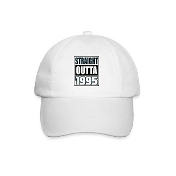 Straight Outta 1995 Birthday 1995 Born 1995 - Baseball Cap - white/white - Front