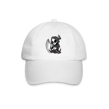 Grim Reaper with Scythe - Baseball Cap - white/white - Front