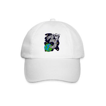 3 years old boy - 3 birthday gift - Baseball Cap - white/white - Front