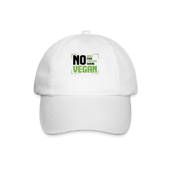 Animal Rights Activist Vegan Vegetarian Animal Lovers Animal - Baseball Cap - white/white - Front